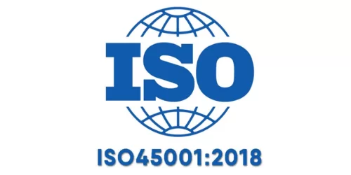 ISO 45001 occupational health and safety certification logo