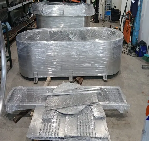 Marine steel cage detail