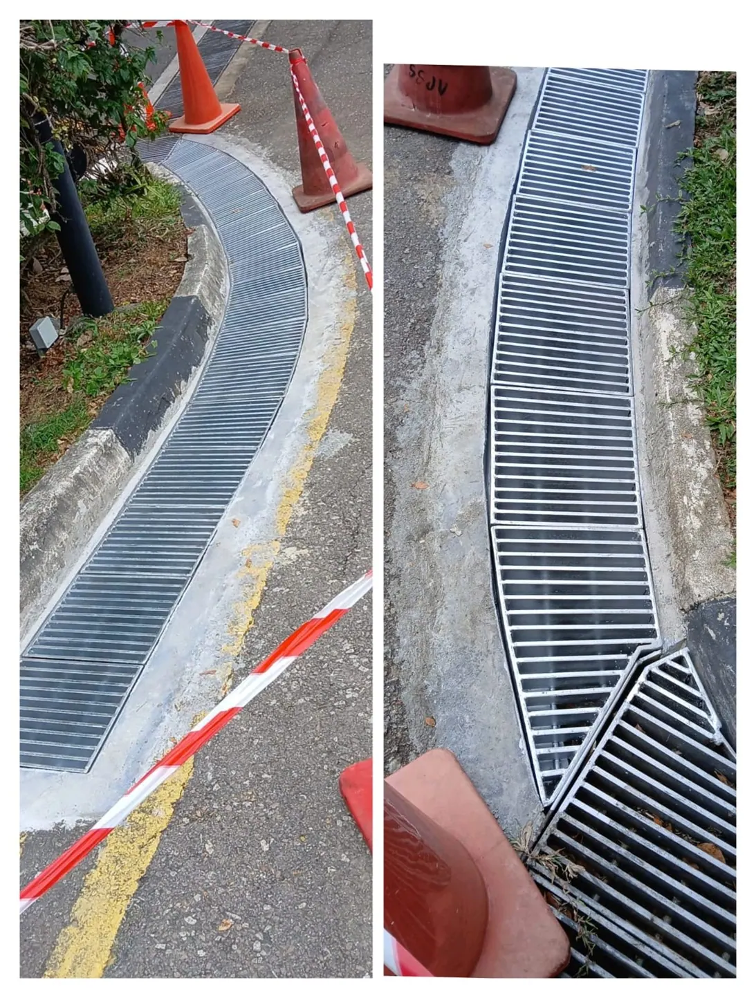 Drain grating and site steel detail
